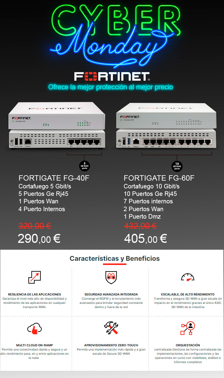 Fortinet CyberMonday en Desyman